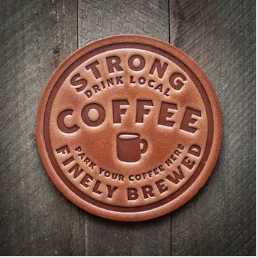 Sugarhouse Leather Coaster ( Assorted )