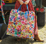 Happy XL Zip Tote Bag ( Grateful )