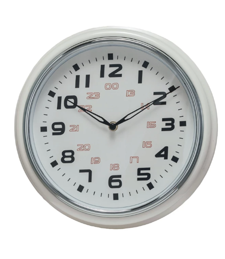 Vintage Look Metal Wall Clock