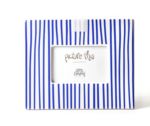 Indigo Skinny Stripe Mini Rectangle Frame