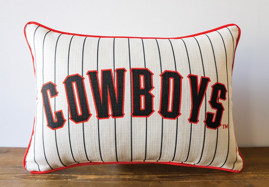 Oklahoma State Cowboys Baseball Pinstripe Pillow