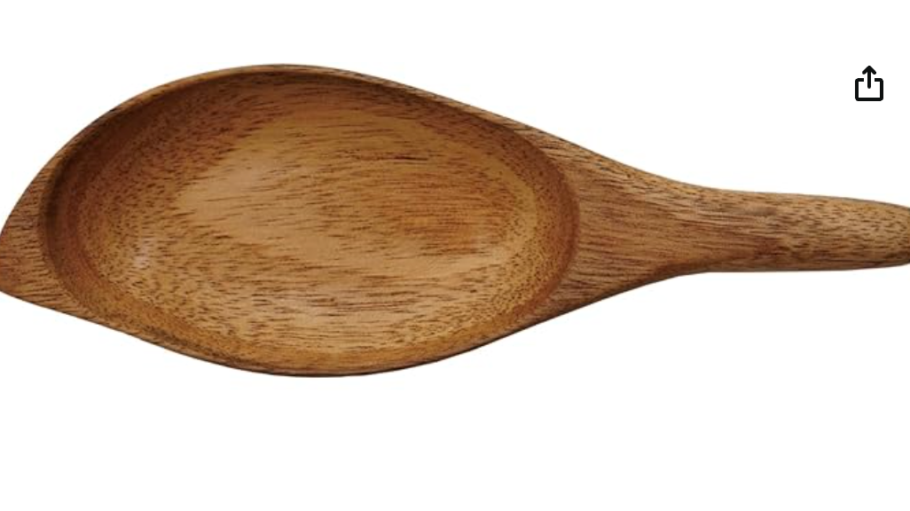 Acacia Wood Leaf Shaped Spoon