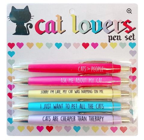 Cat Lovers Pen Set