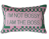 Cotton Velvet Embroidered Lumbar Pillow ( Assorted )