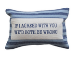 Cotton Velvet Embroidered Lumbar Pillow ( Assorted )