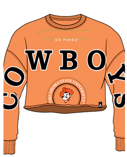 OSU Cowboys  Phipps Split Cropped Longsleeve