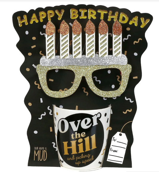 Over the Hill Birthday Mug w/ Glasses