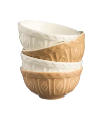Cane Collection Preparation Bowls ( set of 4 )