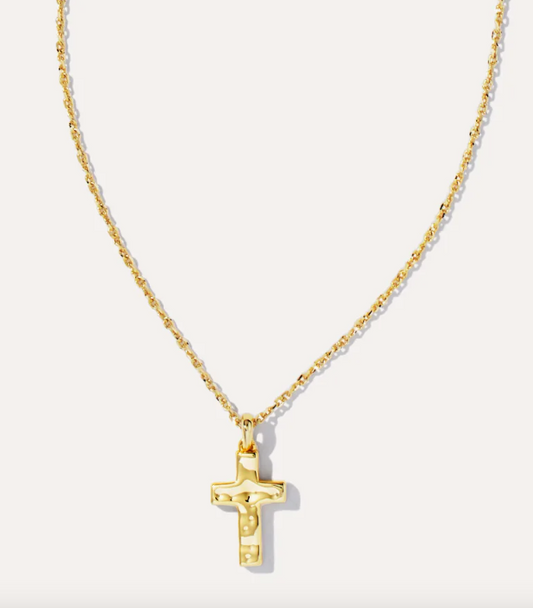 Cross Pendant Necklace in Gold