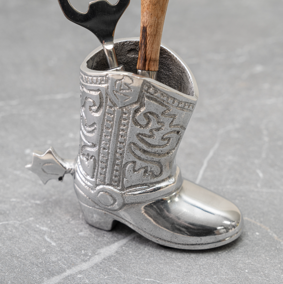 Aluminum Cowboy Shoe Holder
