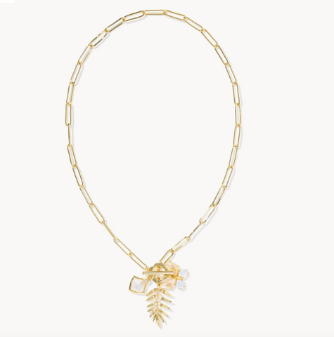 Bianca Butterfly Gold Charm Necklace