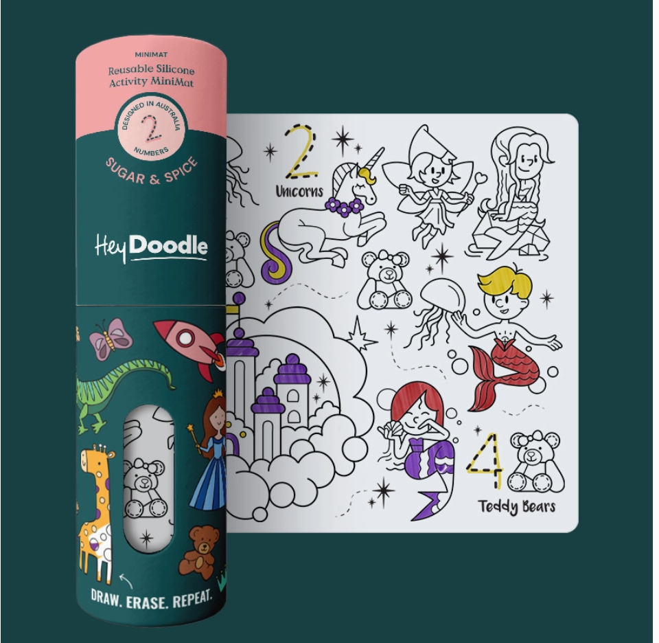 Mini Coloring & Doodle Mat ( Assorted )