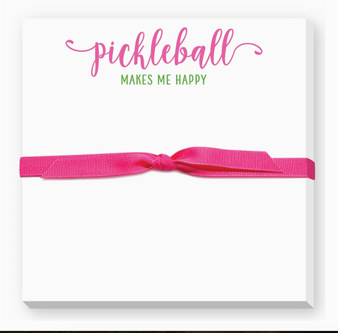 Pickleball Makes Me Happy Doodle Notepad
