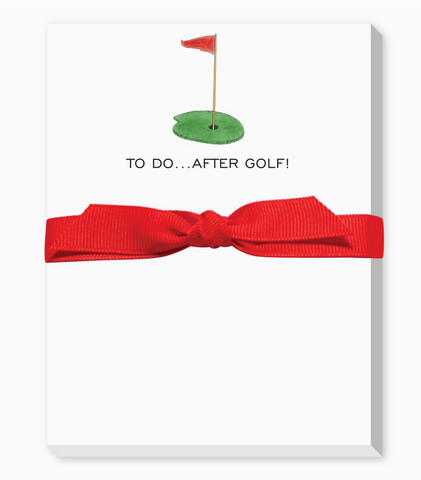 To Do After Golf (Flag) Mini Notepad