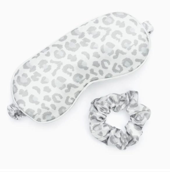 Lemon Lavender Silky Eye Mask & Scrunchie Set