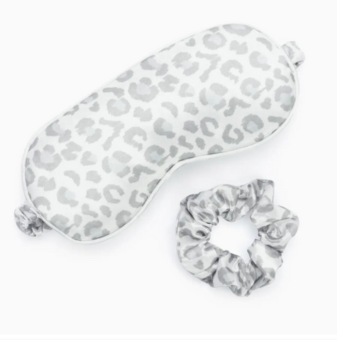 Lemon Lavender Silky Eye Mask & Scrunchie Set