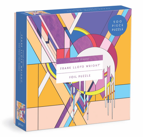 Frank Lloyd Wright Frozen Sphere Foil Puzzle 500pc.
