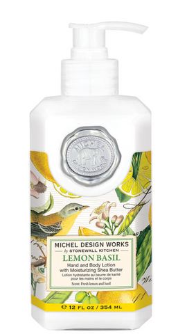 Lemon Basil Hand & Body Lotion 12 oz.