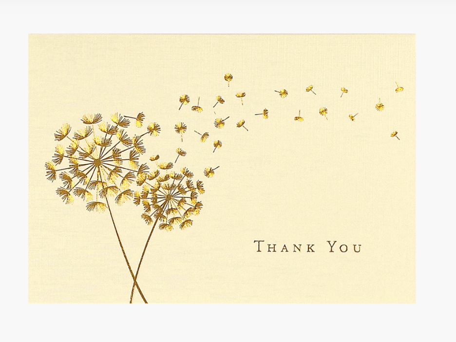 Dandelion Wishes Thank You Notes