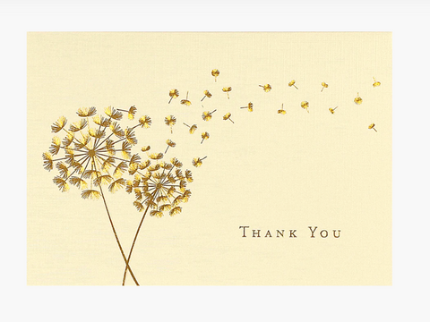 Dandelion Wishes Thank You Notes