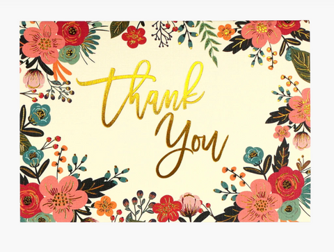Floral Frame Thank You Notes Regular price