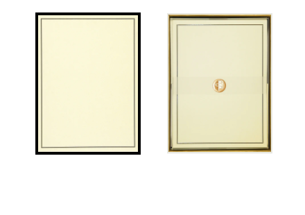 Black & Cream Stationery Set