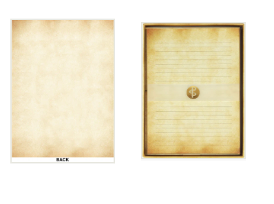Vintage Parchment Lined Stationery