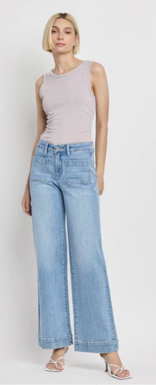 Dignity - High Rise Wide Leg Trouser Jeans