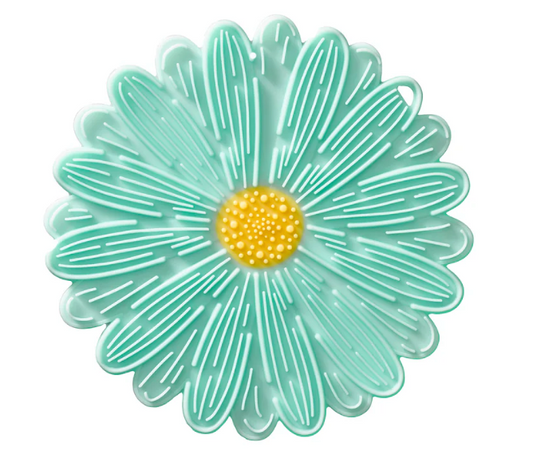 Daisy Trivet (Aqua) 6"