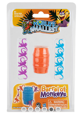 World’s Smallest Barrel of Monkeys