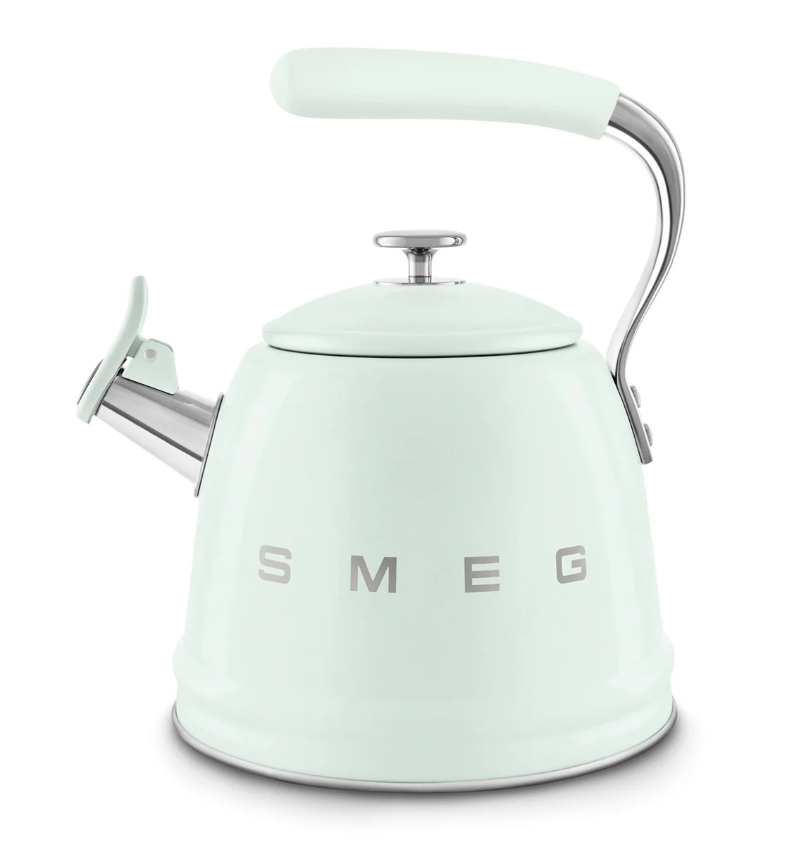 Stovetop Kettle Whistling Retro-style ( Pastel Green ) 2.5qt.