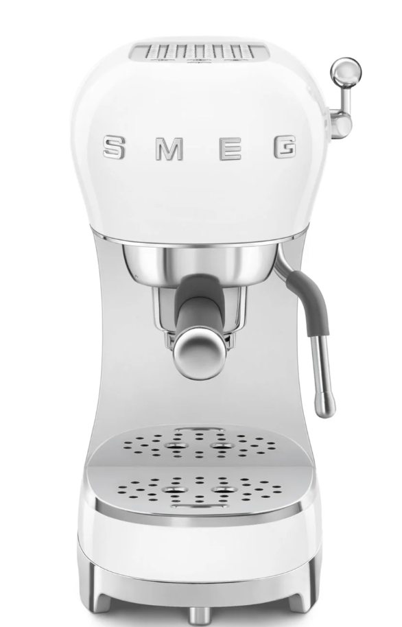 Espresso coffee machine Retro-style ( White  )