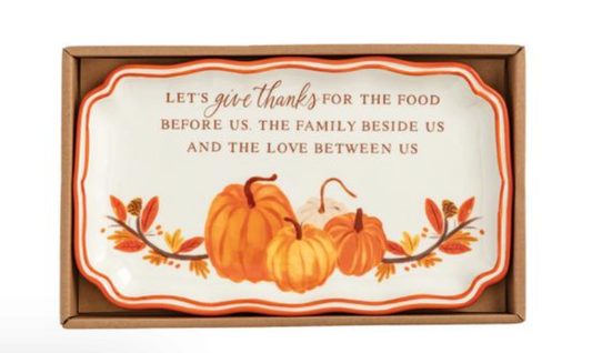 Give Thanks Sentiment Plate