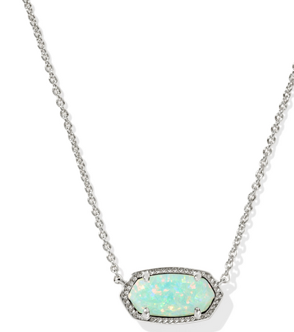 Elisa Silver Green Kyocera opal