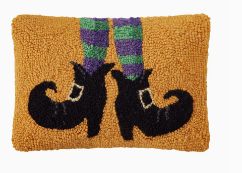 Witch Elf Shoes Hook Pillow 8" X 12"