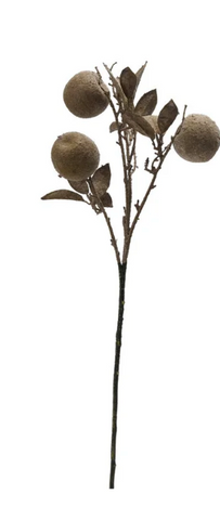 31-1/2"H Faux Crab Apple Stem, Distressed Finish