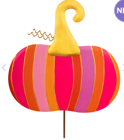 Bright Striped Pumpkin