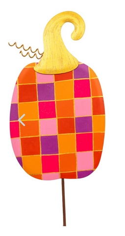Bright Check & Dot Pumpkins