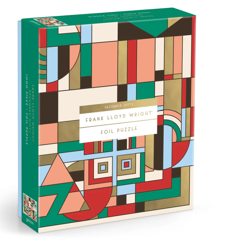 Frank Lloyd Wright December Gifts 1000 Piece Foil Puzzle