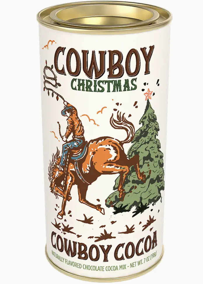 Christmas Chocolate Cocoa (7oz Tins) ( Cowboy /Cowgirl )