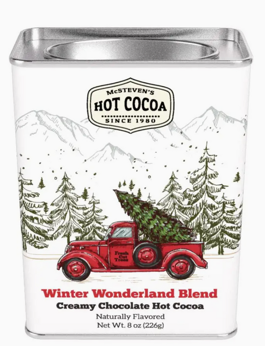 Winter Wonderland Red Truck Dark Choc Cocoa (8oz Tins)