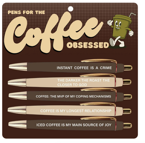 Coffee Obsessed Pen Set