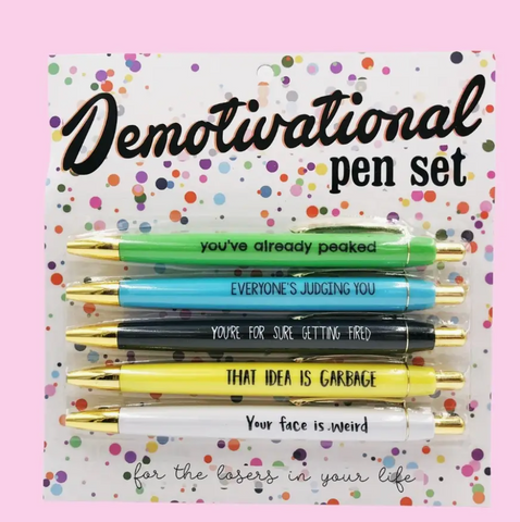 Demotivational Pen Set