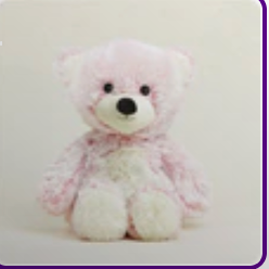 Pink Marshmallow Bear Warmies