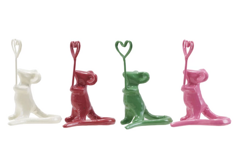 Enameled Cast Iron Mouse Picture Holder