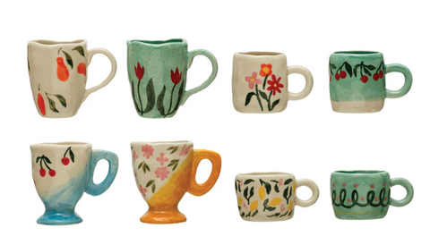 6 oz. Hand-Painted Stoneware Espresso/Child's Mug
