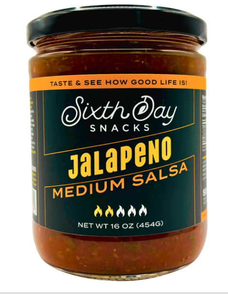 Sixth Day Jalapeno Medium Salsa 16oz.