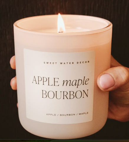 Apple Maple Bourbon Soy Candle 15oz.