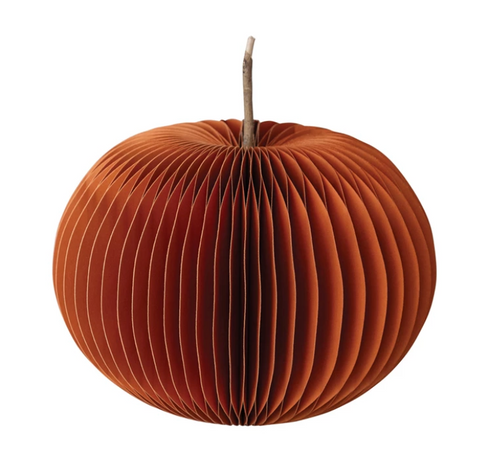 Honeycomb Pumpkin w/ Dried Natural Twig Stem