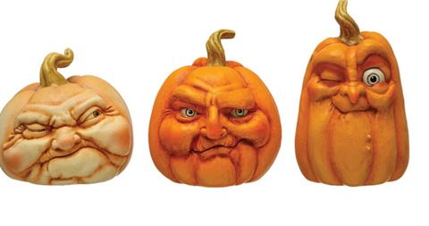Resin Pumpkin w/ Face